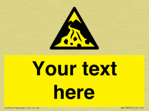 Custom Warning: Debris flow zone